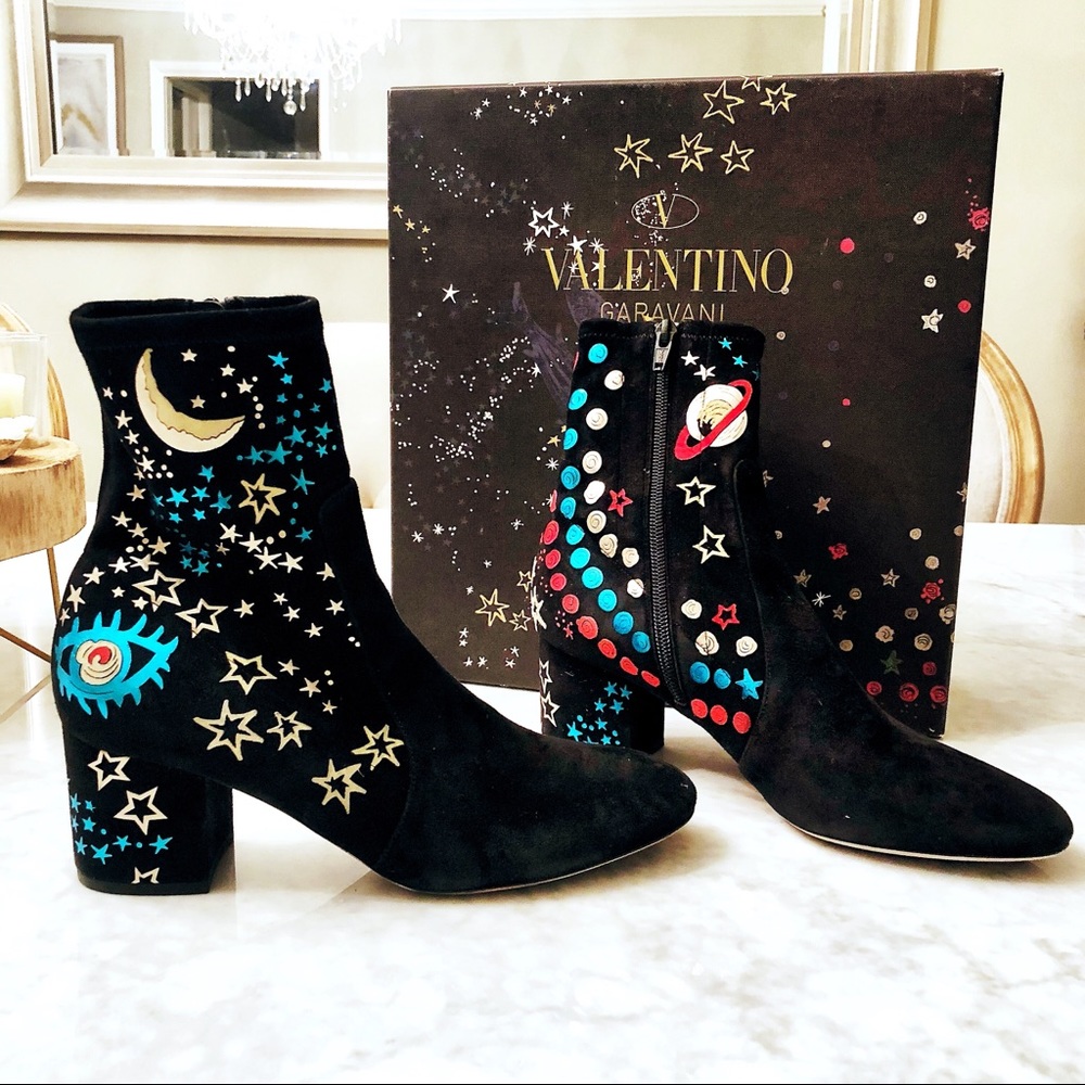 Valentino Astro star boots booties 38.5
